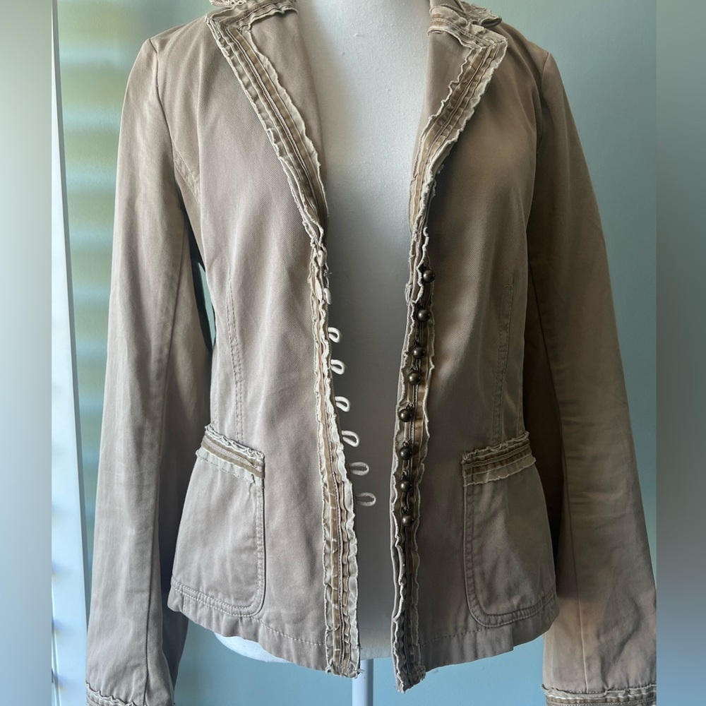 Women's Tan Jacket - Picture 3 of 9